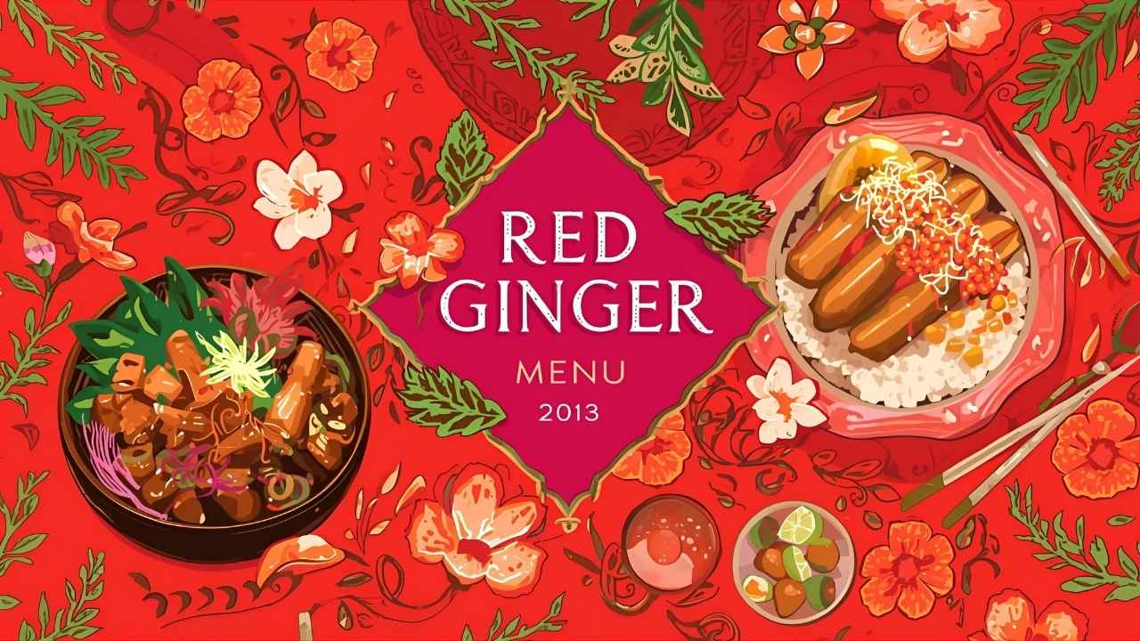 Red Ginger Menu Healthy Meal Guide